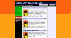 Desktop Screenshot of nightsandweekends.com